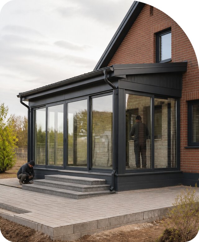 Пристройка к кирпичному дому в Арзамасе от 27153 р. | РадиДОМА-Рзм